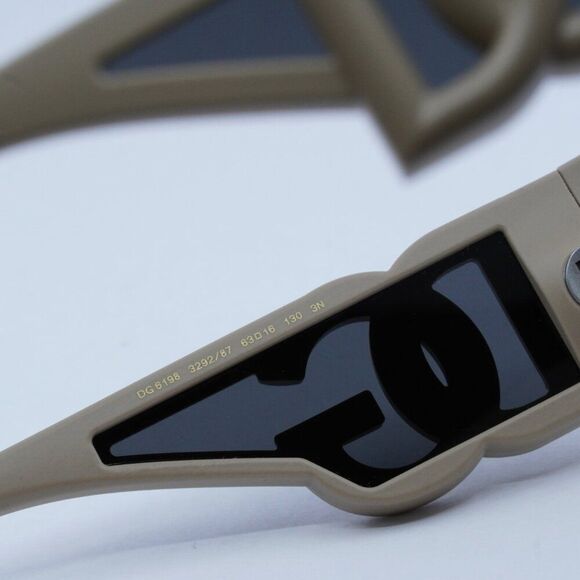🕶️ New Dolce & Gabbana DG6198 329287 Sunglasses - Rubberized Beige Frame - Picture 7 of 10